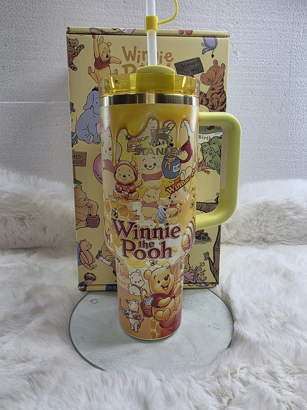 Yellow Stanley Insulated Quencher Tumbler with Handle